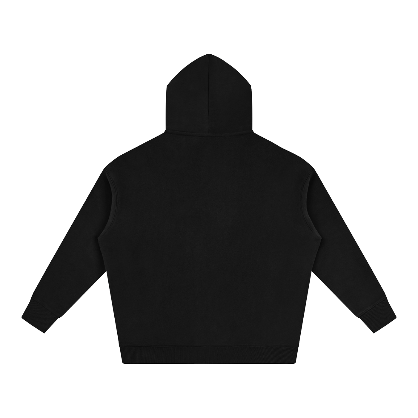 Global Wear Blue graffiti Oversized Fleeced Hoodie