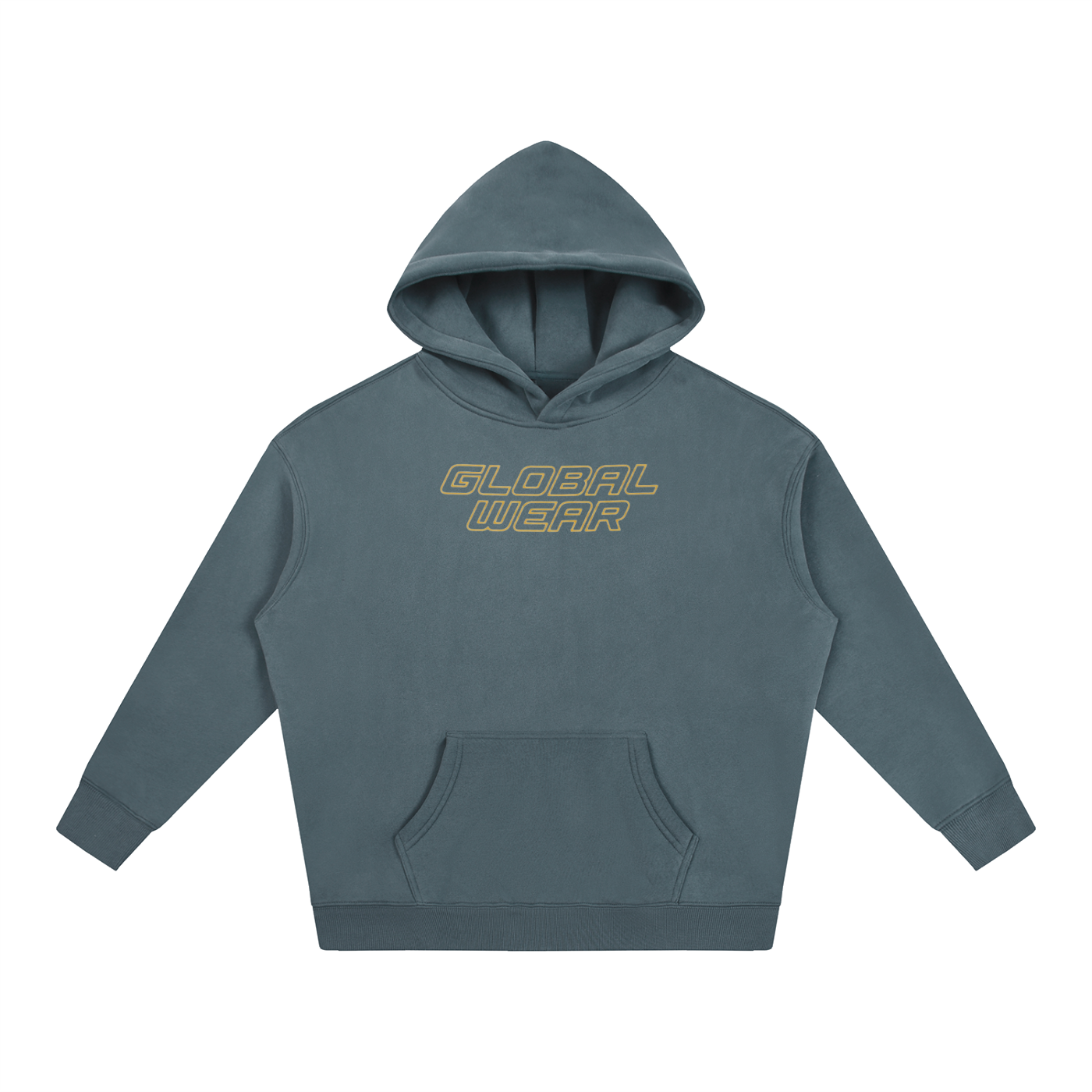 Retro Global wear oversized Fleeced Hoodie