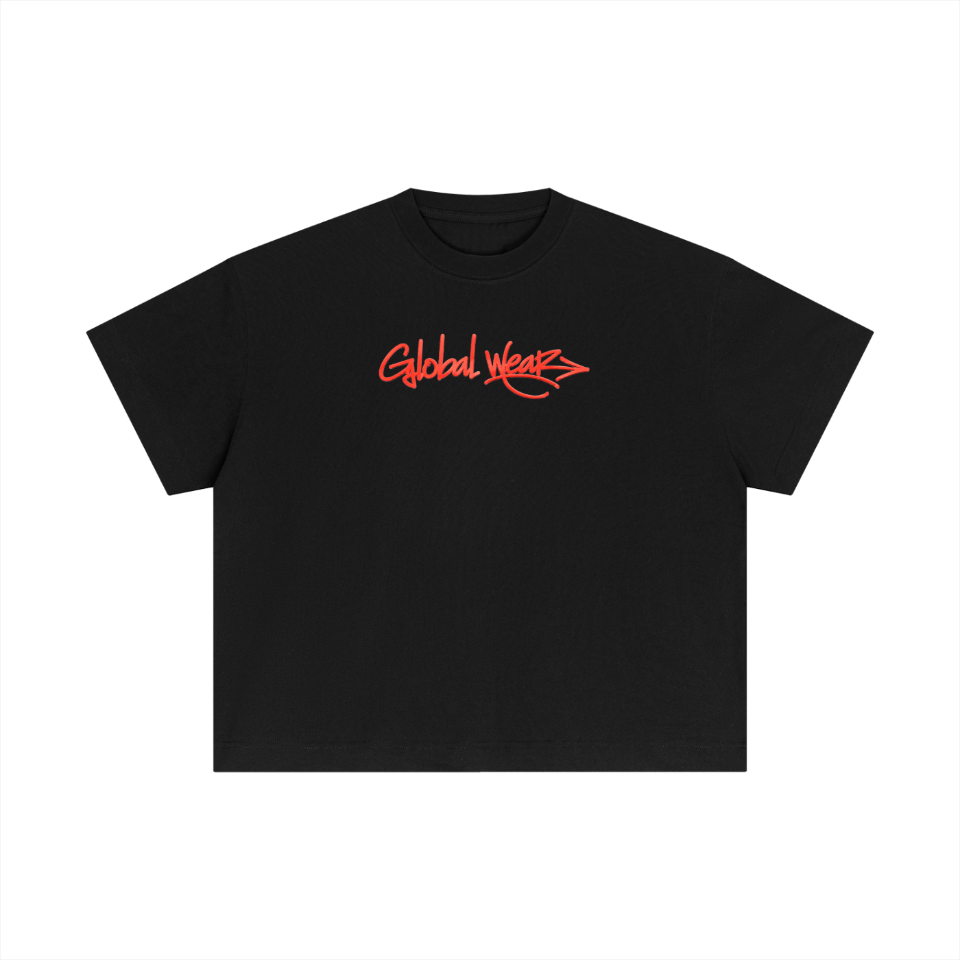 Red old school Boxy T-Shirt