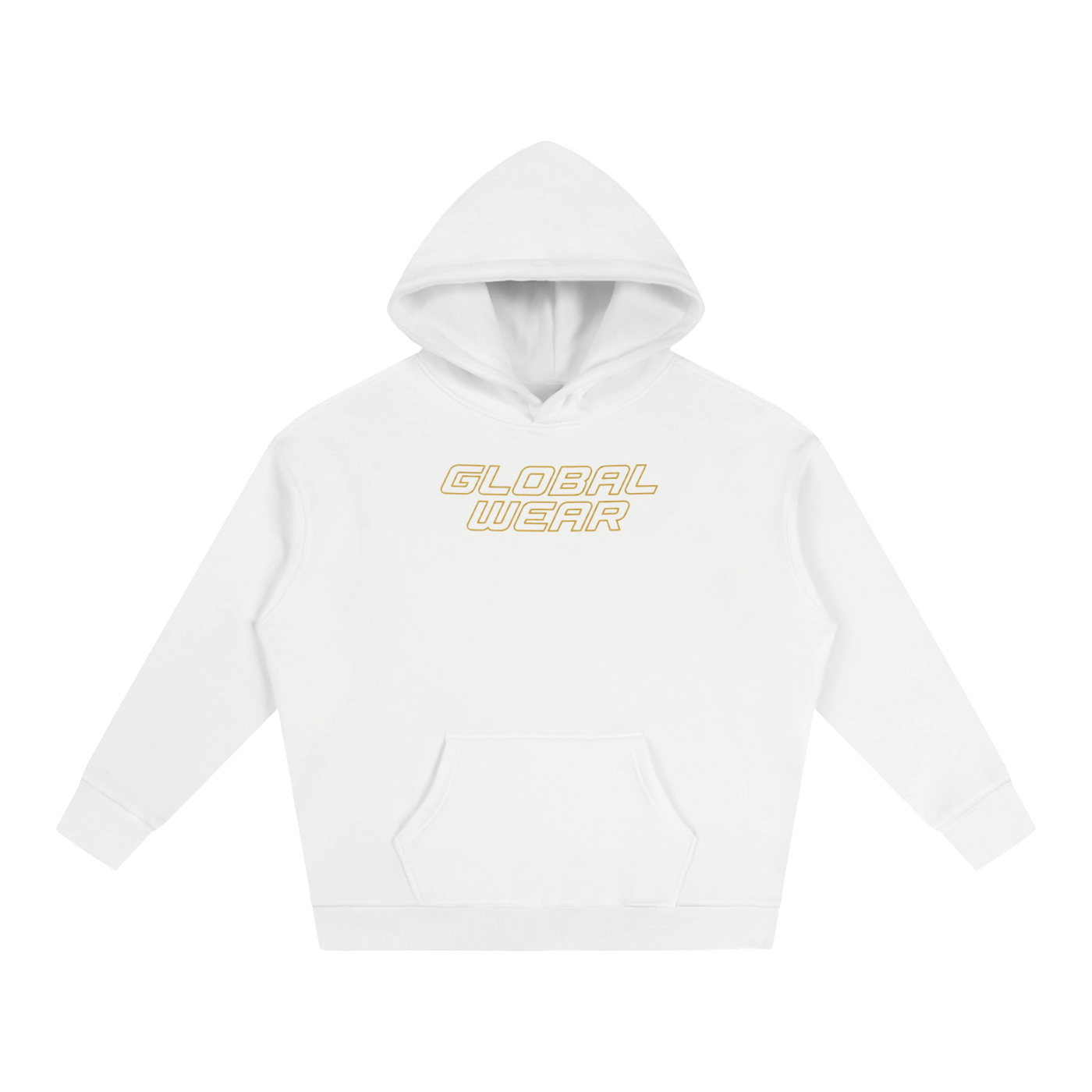 Retro Global wear oversized Fleeced Hoodie