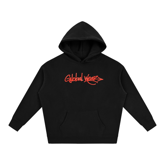 Red graffiti Global wear hoodie