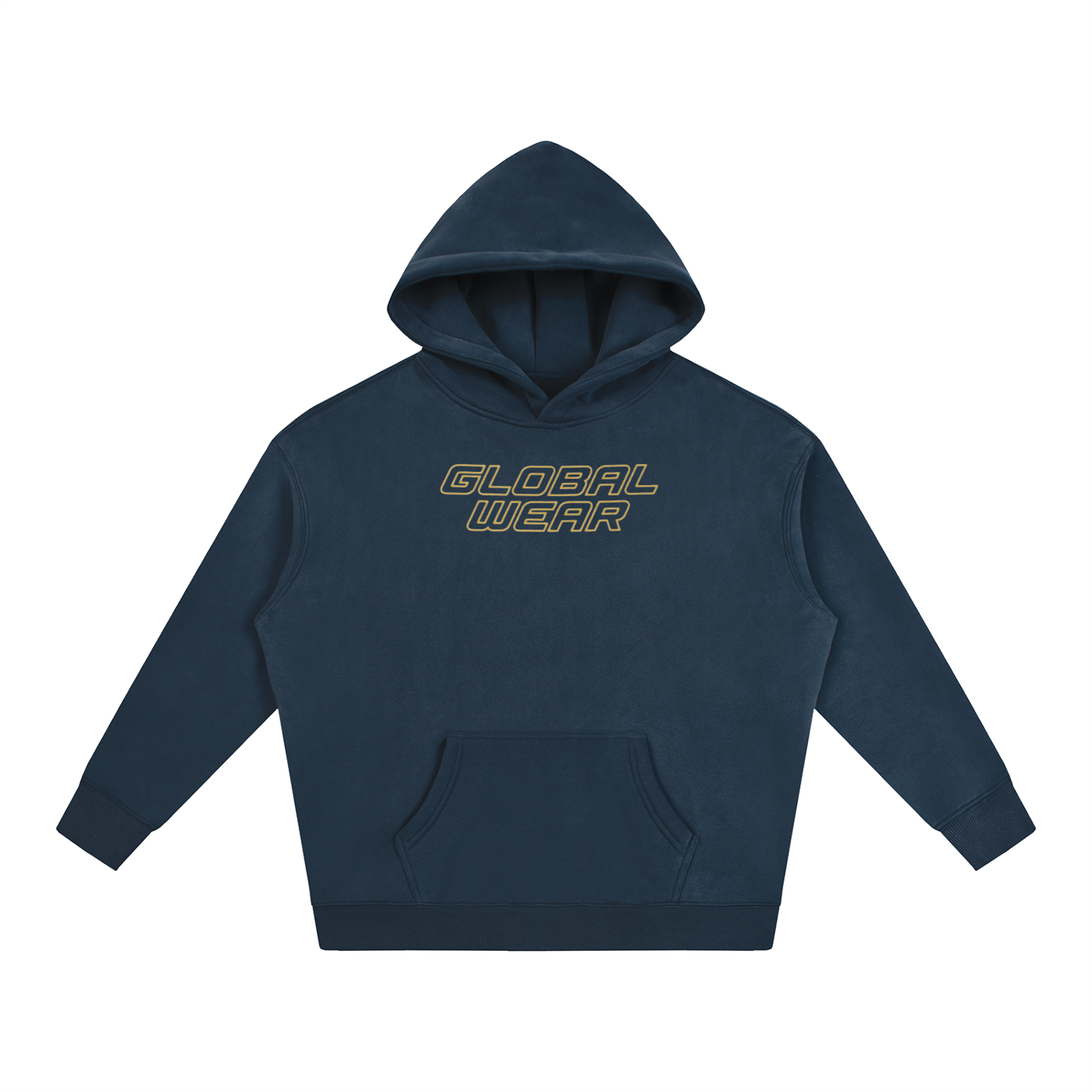 Retro Global wear oversized Fleeced Hoodie