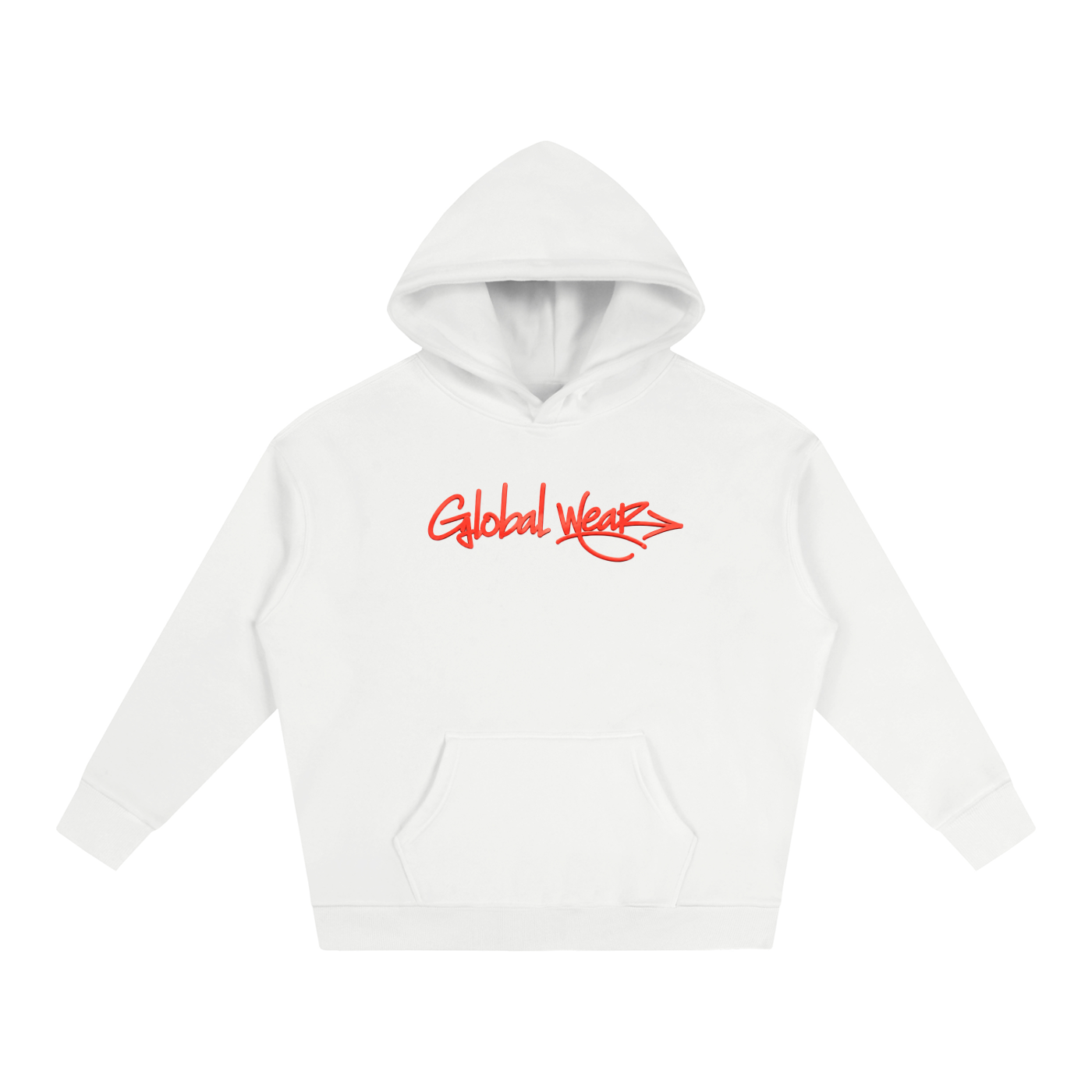 Red graffiti Global wear hoodie
