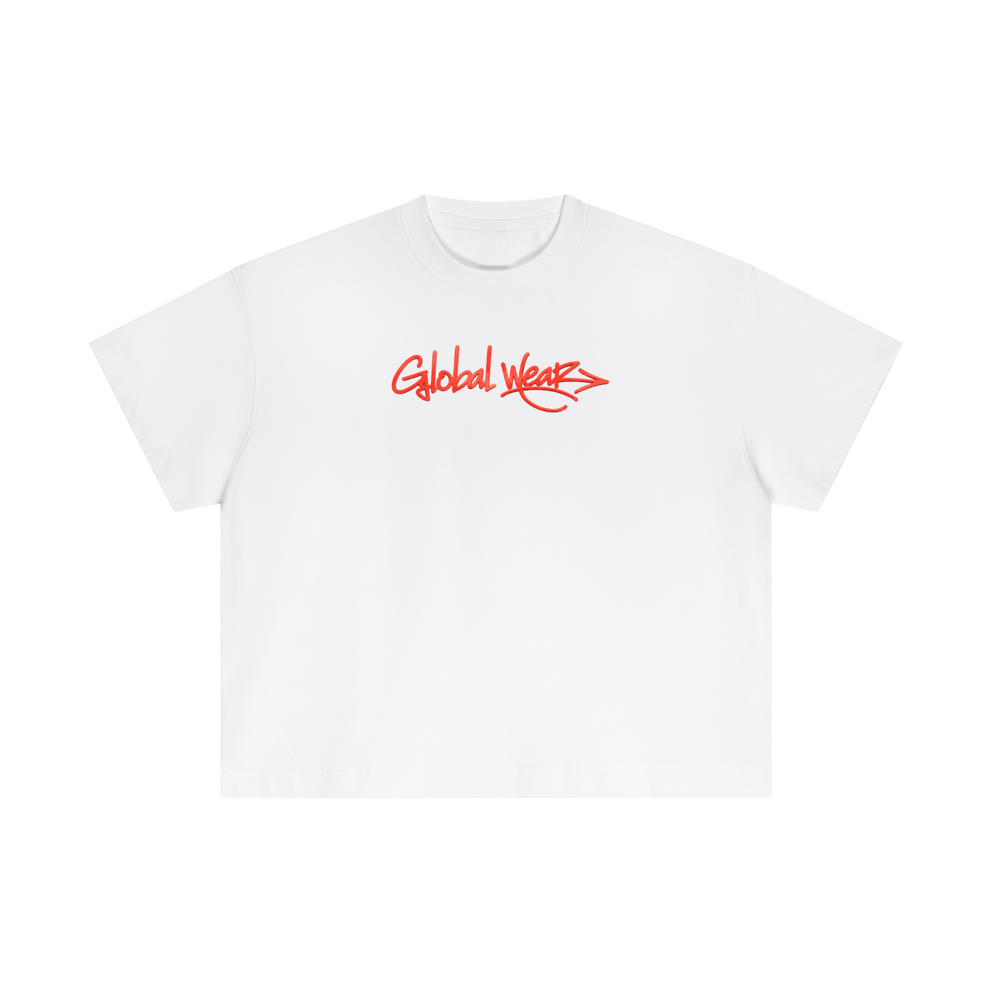 Red old school Boxy T-Shirt