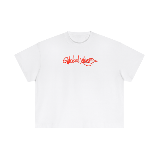 Red old school Boxy T-Shirt