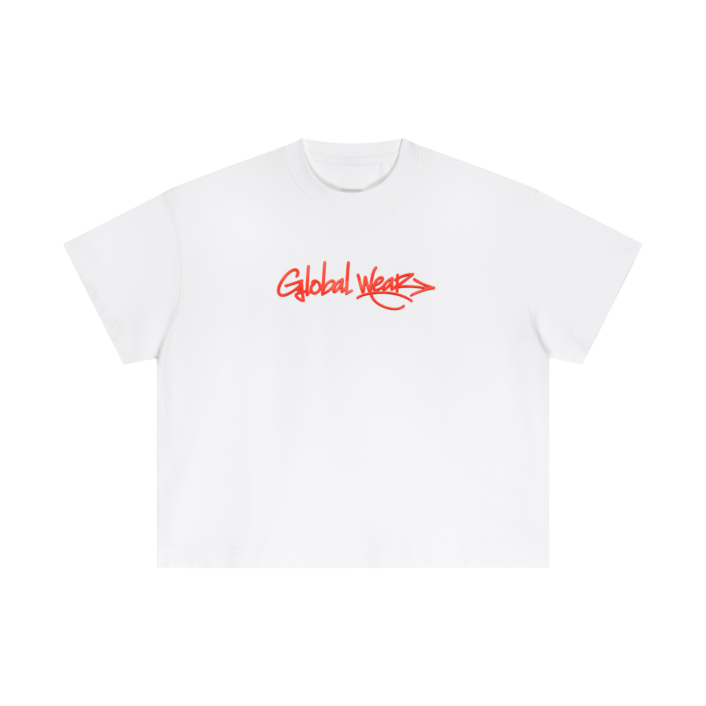 Red old school Boxy T-Shirt